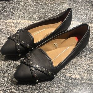 Report Black Studded Loafers